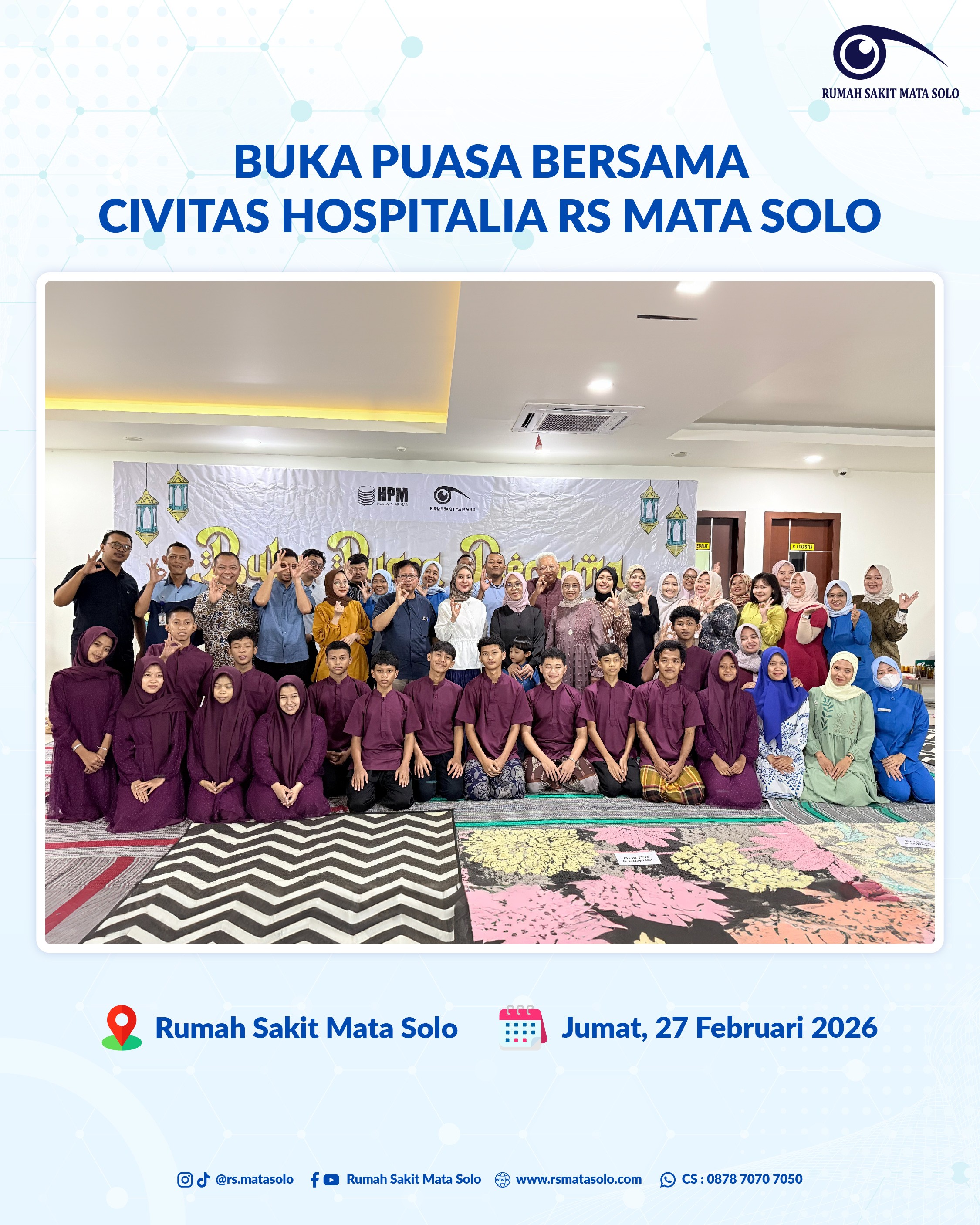 RS Mata Solo Gelar Pengajian dan Buka Puasa Bersama Civitas Hospitalia