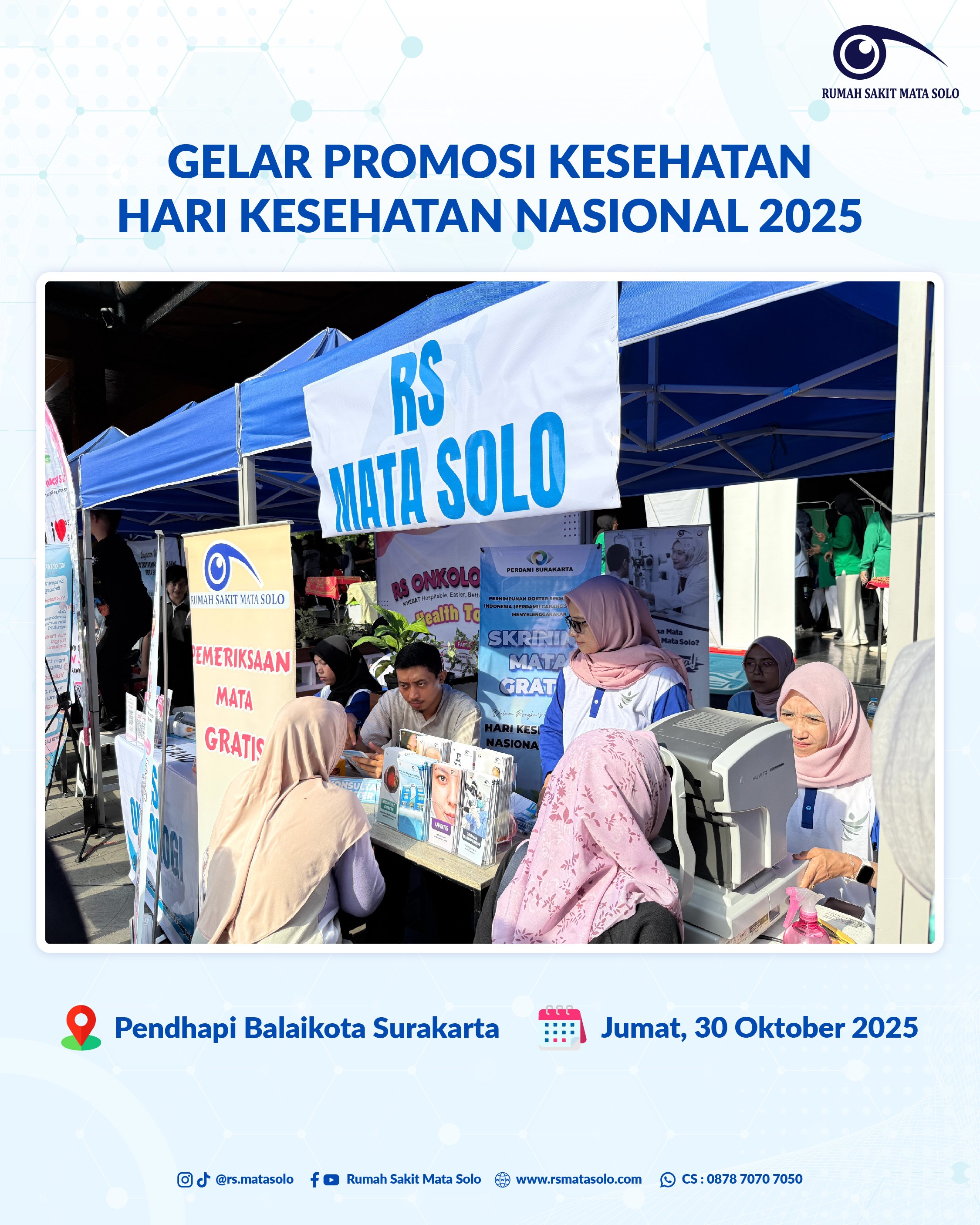 RS Mata Solo Turut Meriahkan Gelar Promosi Kesehatan HKN 2025 Kota Surakarta