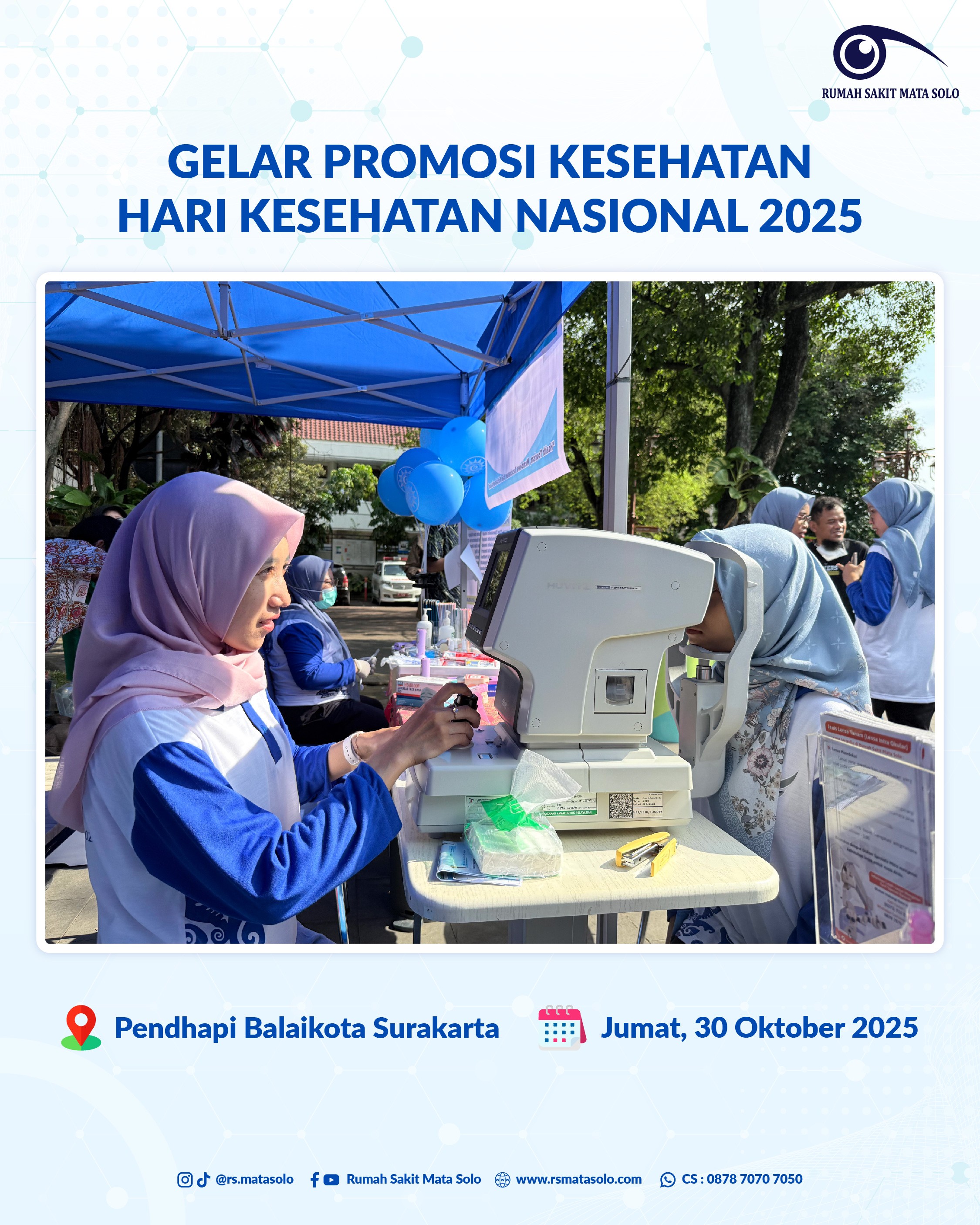 RS Mata Solo Turut Meriahkan Gelar Promosi Kesehatan HKN 2025 Kota Surakarta