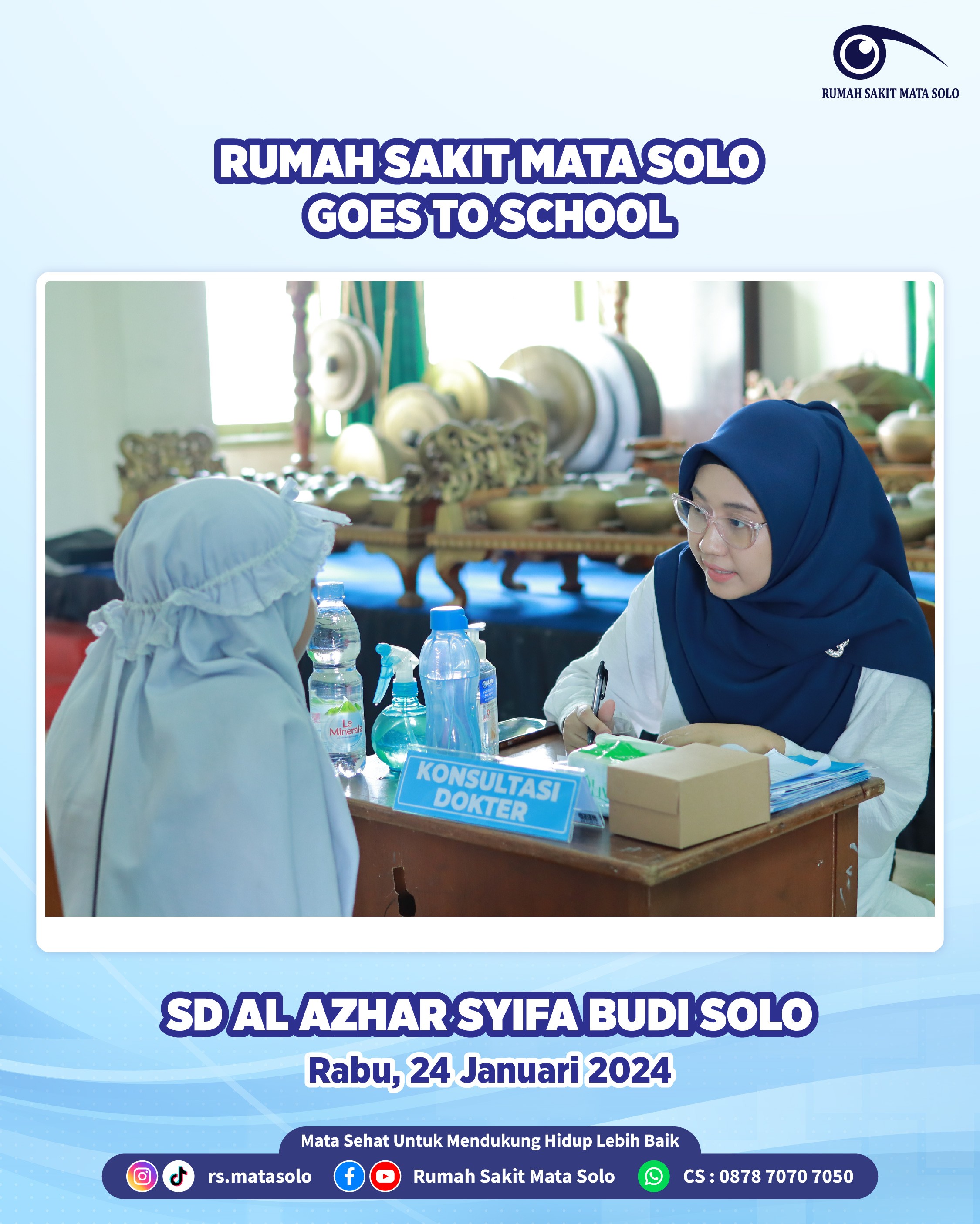 RS Mata Solo Goes to School - Kembali Menyambangi SD Al Azhar Syifa Budi Solo