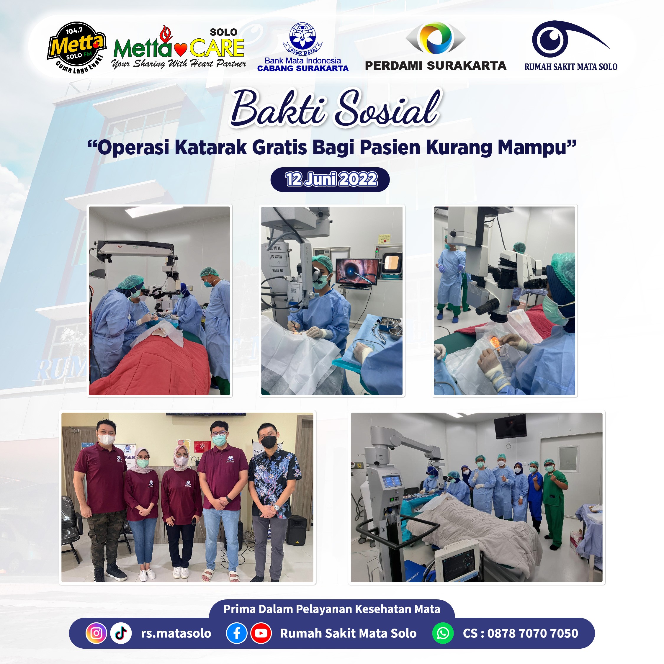 Bakti Sosial Operasi Katarak Gratis