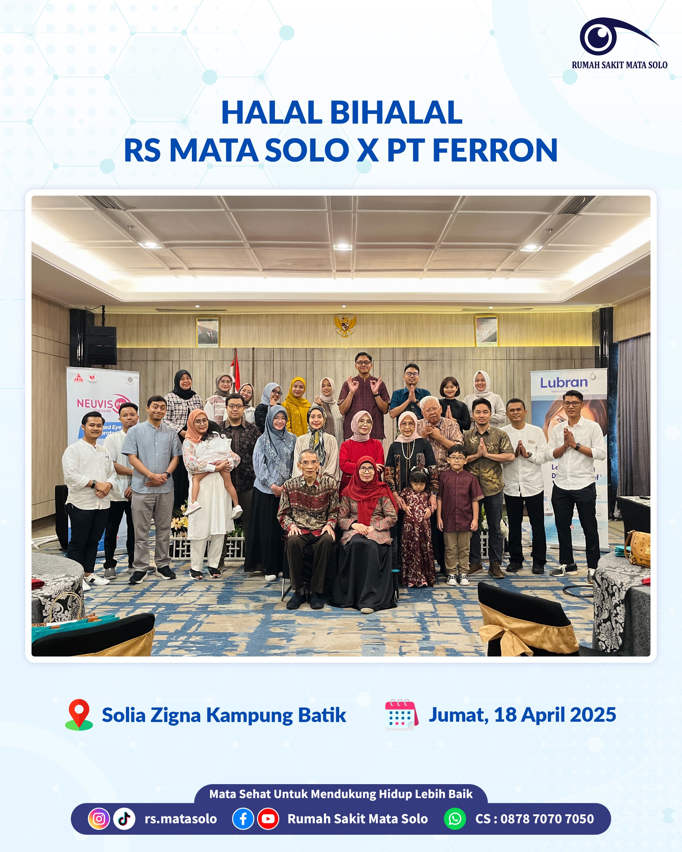 RS Mata Solo Gelar Acara Halal Bihalal Tahun 2025 Bersama PT Ferron Par Pharmaceuticals