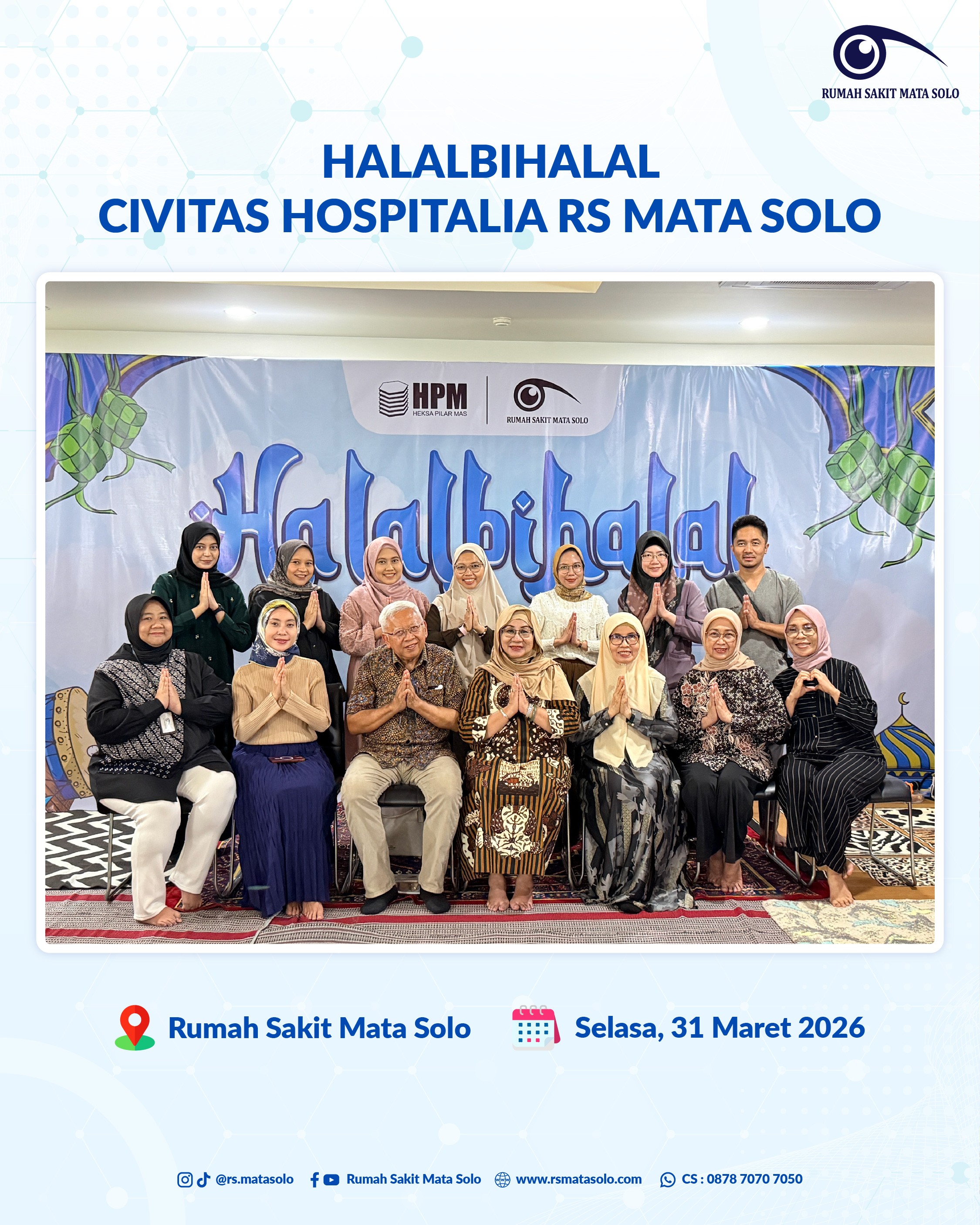 Halalbihalal Civitas Hospitalia RS Mata Solo Berlangsung Hangat dan Penuh Kebersamaan