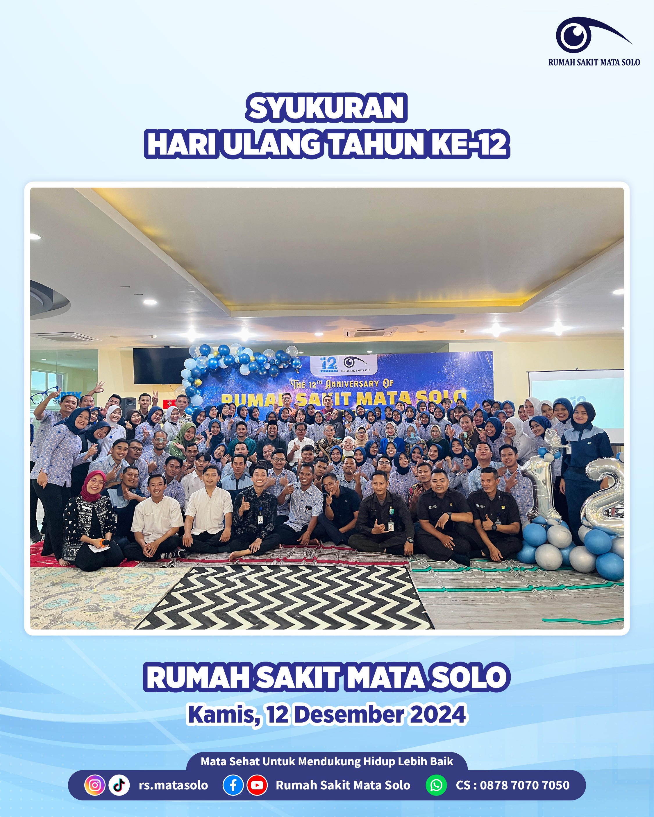 RS Mata Solo Gelar Syukuran Hari Ulang Tahun ke-12